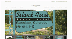 Desktop Screenshot of islandacresresort.com