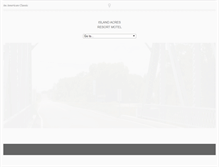 Tablet Screenshot of islandacresresort.com